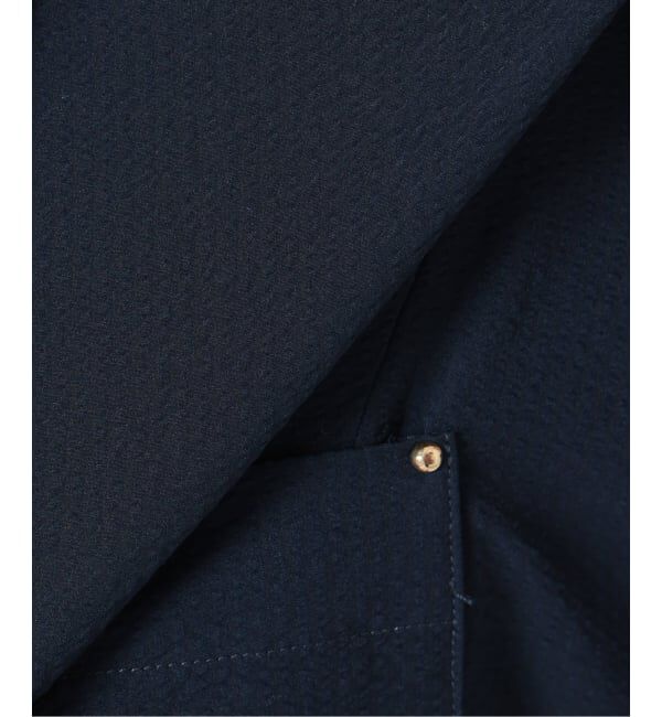  「【洗える】リベットシャツワンピース」|ワンピース|