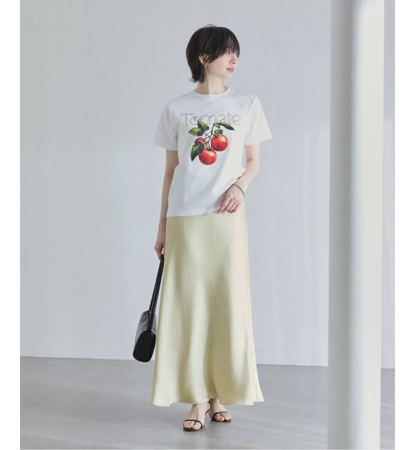  「【洗える】fruit print Tシャツ」|Tシャツ・カットソー|