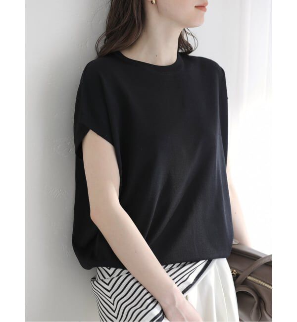  「【洗える】接触冷感ウォッシャブルフレンチプルオーバー」|ニット・セーター|