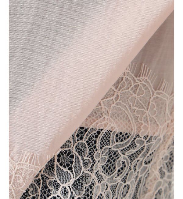  「【洗える】レーストリミングシャツ」|シャツ・ブラウス|