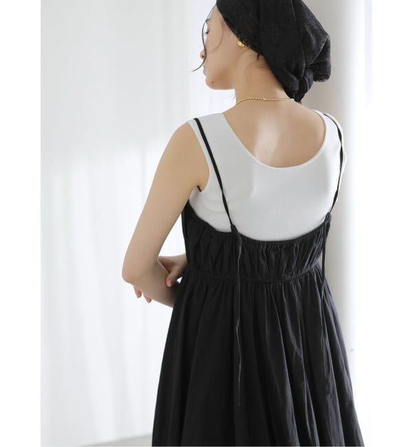  「《WEB限定予約》【洗える】ギャザーキャミワンピース」|ワンピース|