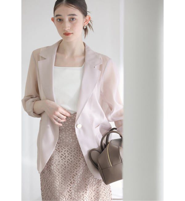  「《予約》【洗える】ウォッシャブルシングルシアージャケット」|テーラードジャケット|