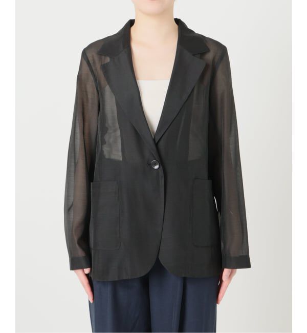  「《予約》【洗える】ウォッシャブルシングルシアージャケット」|テーラードジャケット|