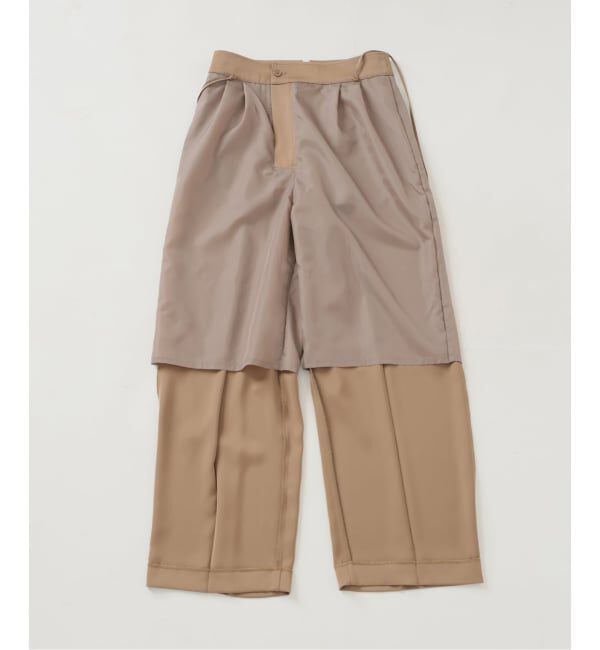  「《予約》【洗える】2WAYリラクシーサスパンツ」|スラックス|