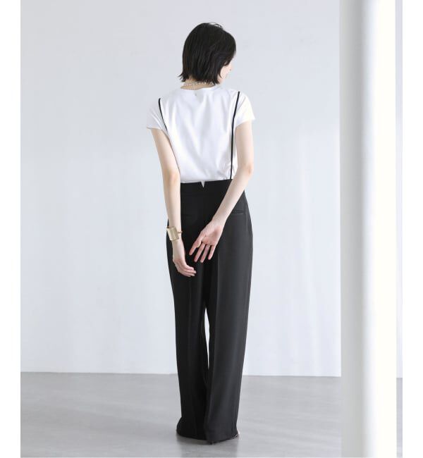  「《予約》【洗える】2WAYリラクシーサスパンツ」|スラックス|