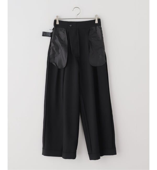  「【洗える】タックポケットワイドパンツ」|スラックス|