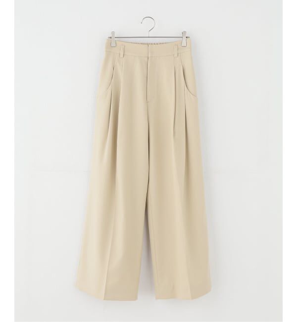  「【洗える】タックポケットワイドパンツ」|スラックス|