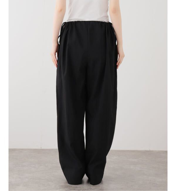  「le / ル サイドドロストリングワイドパンツ」|スラックス|
