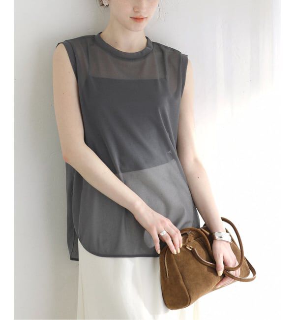  「《予約》【洗える】シアートリコットタンクトップ」|タンクトップ|