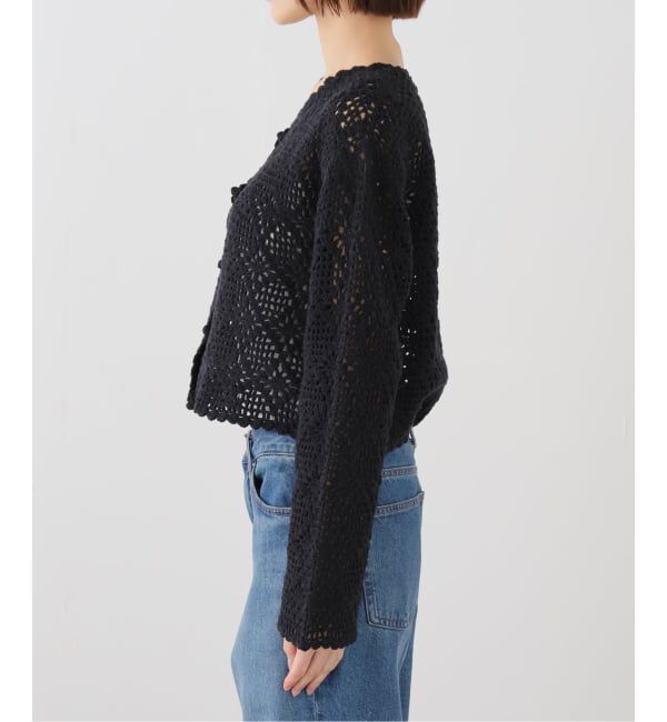  「【洗える】TORRAZZO DONNA/トラッゾドンナ クロシェット カーディガン」|カーディガン|