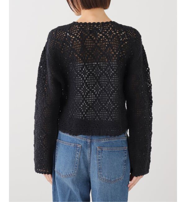  「【洗える】TORRAZZO DONNA/トラッゾドンナ クロシェット カーディガン」|カーディガン|