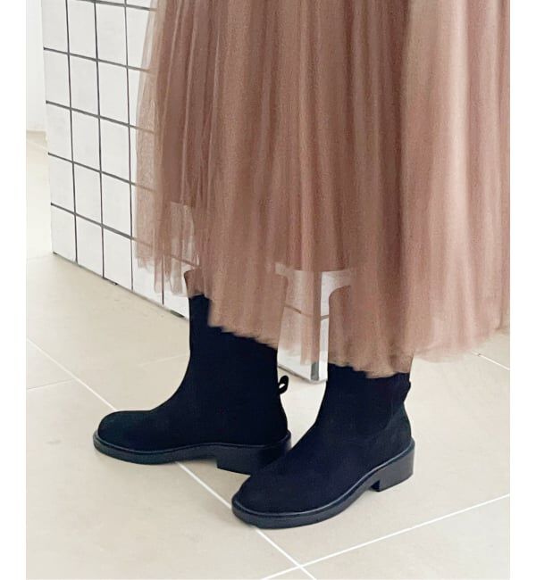  「《WEB限定》Le decore / ル デコレsuede ブーツ」|ロングブーツ|