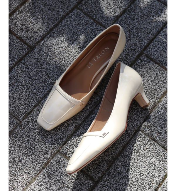  「5cmスクエアローファーパンプス」|パンプス|