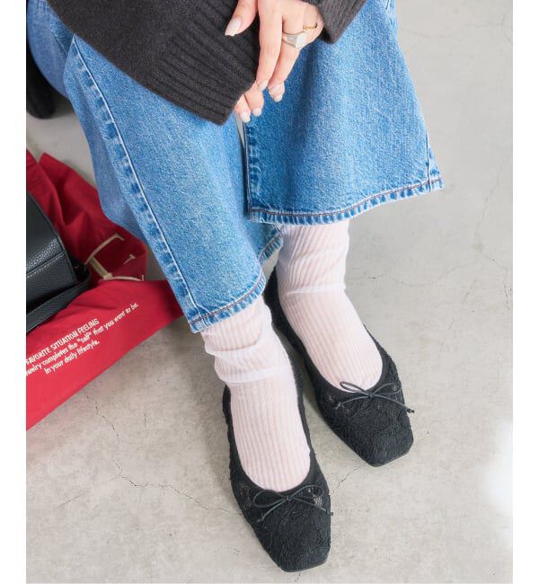  「スクエアソフトレースバレエ」|バレエシューズ|