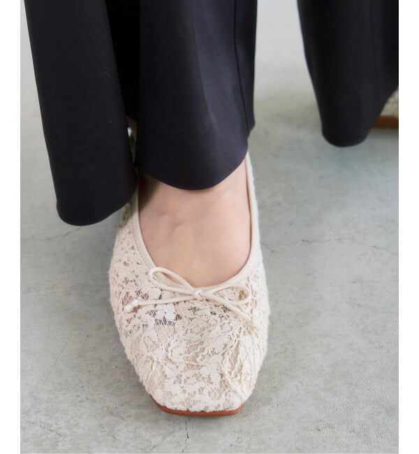  「スクエアソフトレースバレエ」|バレエシューズ|