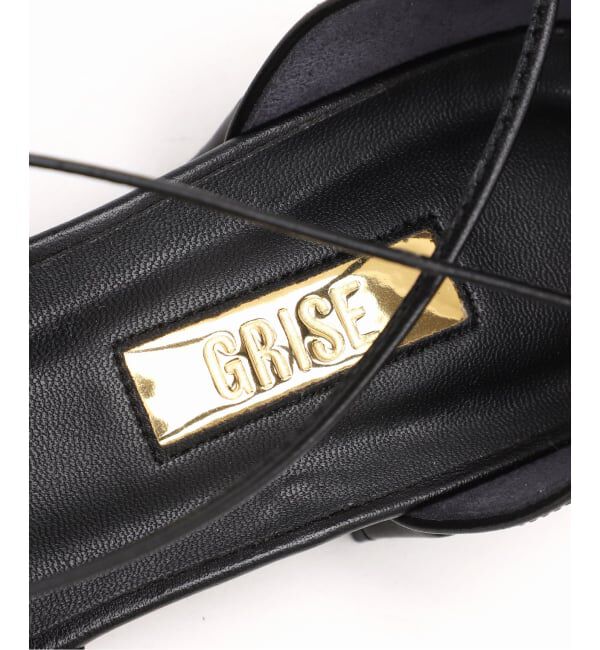 GRISE「GRISEレザースクエアカットワークレースアップフラット」|その他|