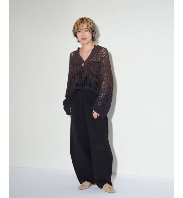 GRISE「GRISEレザースクエアカットワークレースアップフラット」|その他|