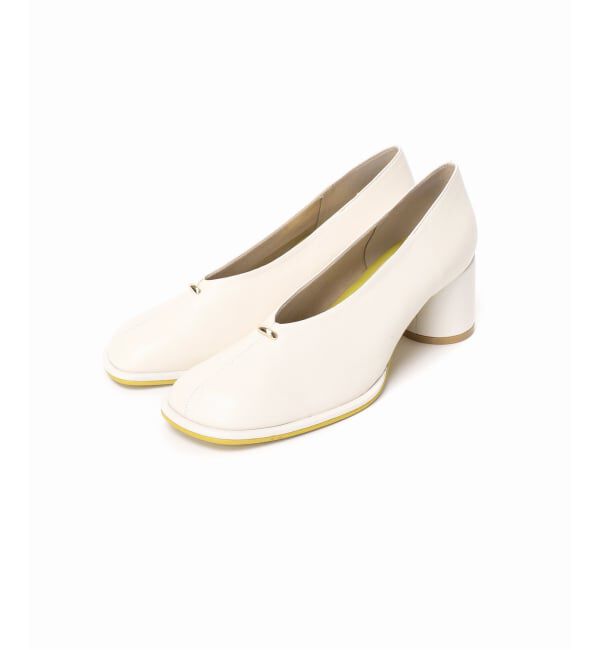 GRISE「《追加》GRISE6cmレザーオブリークハイバンプパンプス」|パンプス|