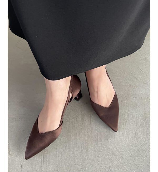  「5cmポインテッドサイドオープンパンプス」|パンプス|