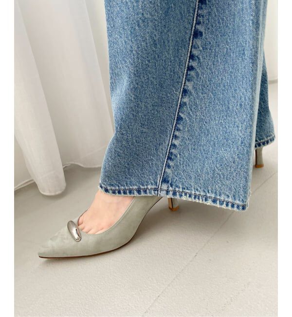  「6.5cmポインテッドメタルモチーフパンプス」|パンプス|