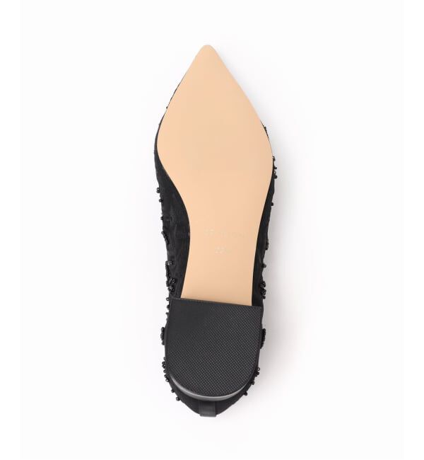  「《追加予約》ポインテッドフラワーエンブロイダリーフラット」|その他|