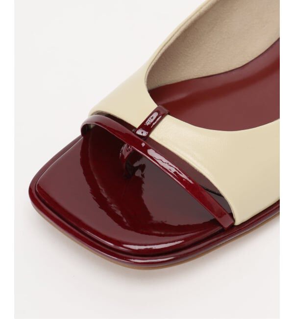 GRISE「《追加予約》GRISEレザーオープントゥトングフラット」|その他|