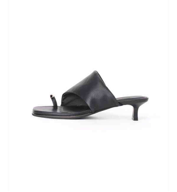  「《予約》4cmメタルサムリングミュールサンダル」|サンダル|