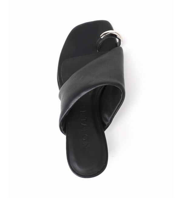  「《予約》4cmメタルサムリングミュールサンダル」|サンダル|