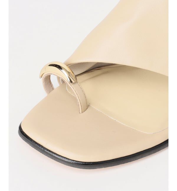  「《予約》4cmメタルサムリングミュールサンダル」|サンダル|