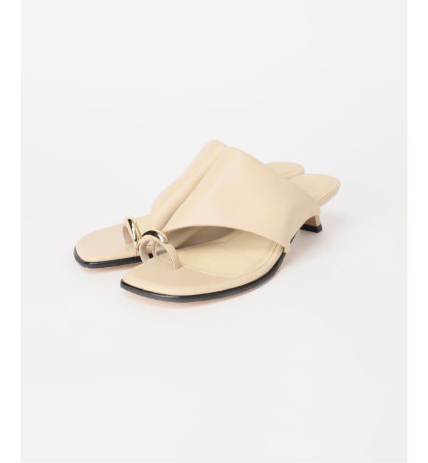  「《予約》4cmメタルサムリングミュールサンダル」|サンダル|