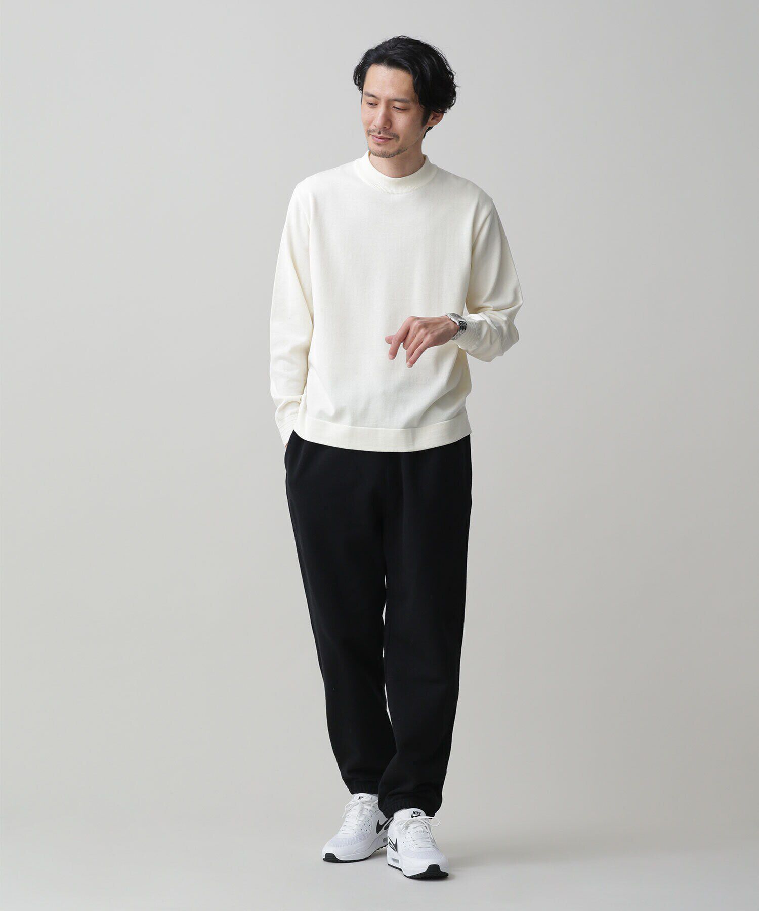 nano･universe「LB.03/「タフニット」モックネック」|ニット・セーター|