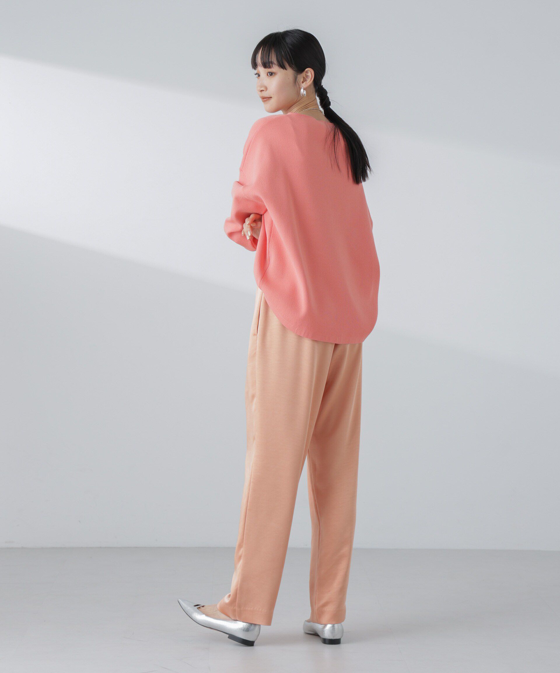 nano･universe「サテンセミワイドイージーパンツ」|その他|