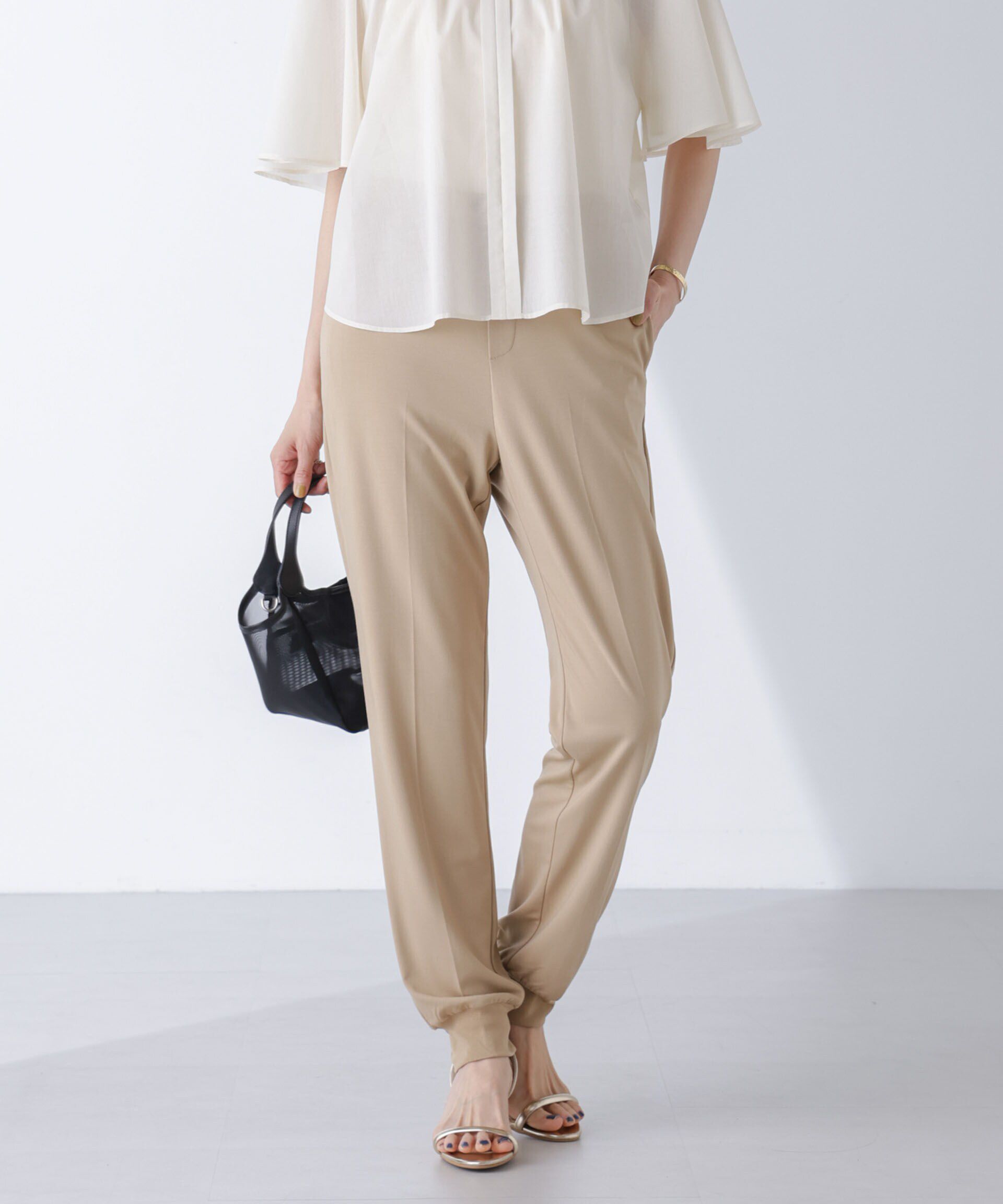 nano･universe「AtPARK＆DAILYWEAR/スリットジョガーパンツ（セットアップ可）」|チノ|