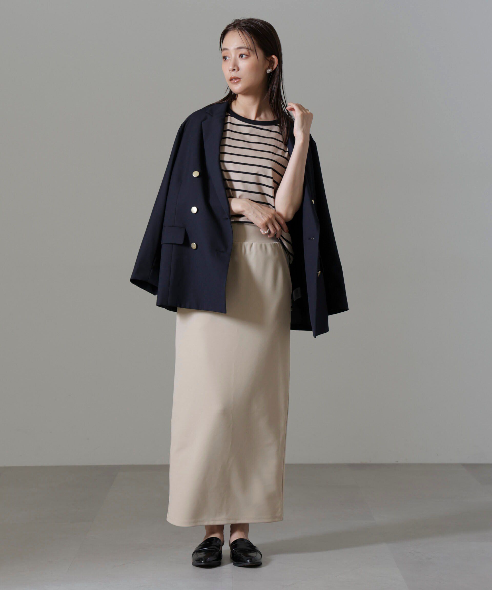 nano･universe「ポンチカットIラインマキシスカート」|スカート|