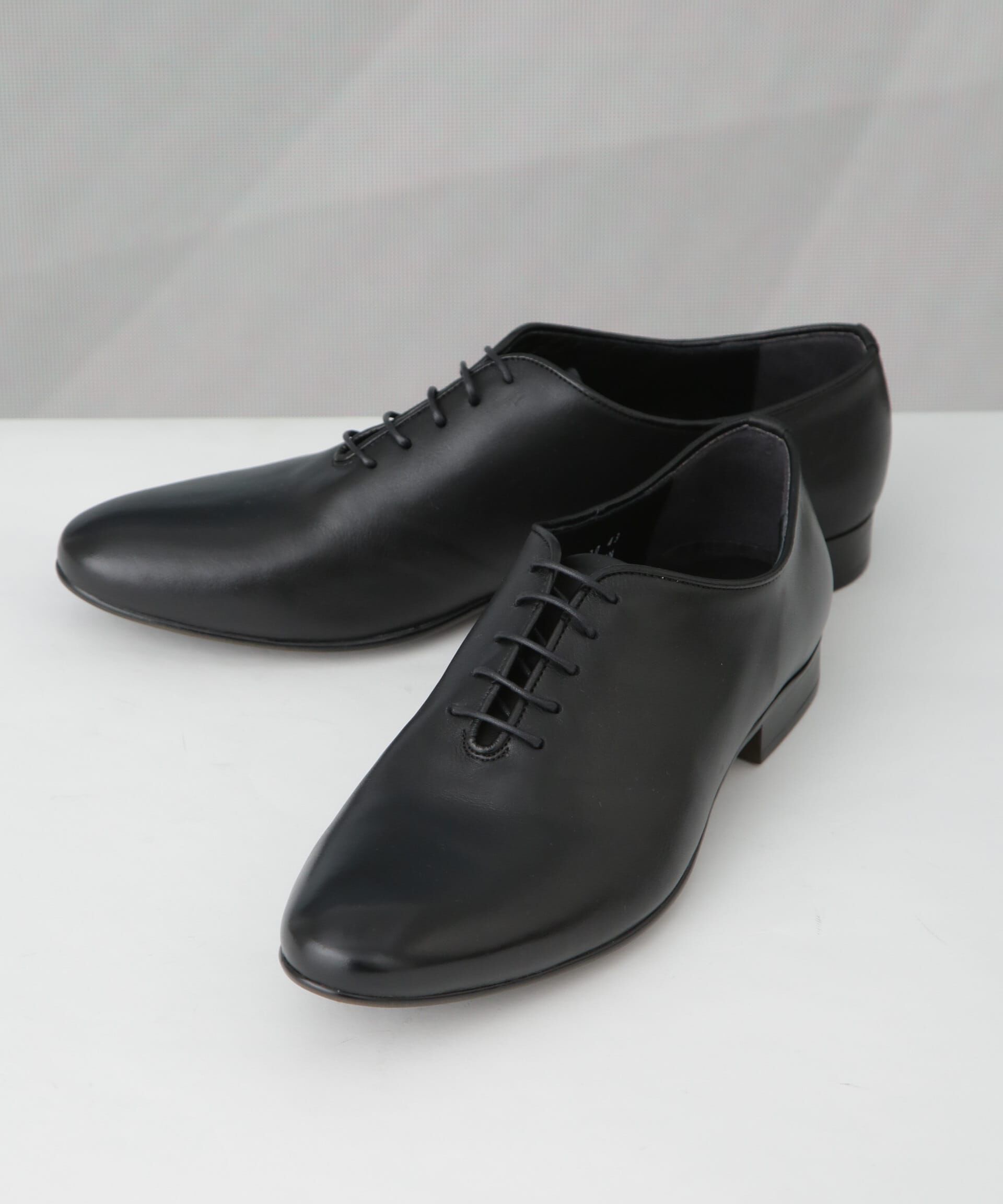 nano･universe「｢Damerino｣ プレーントゥソフトレザーシューズ」|ビジネス・ドレスシューズ|ブラック