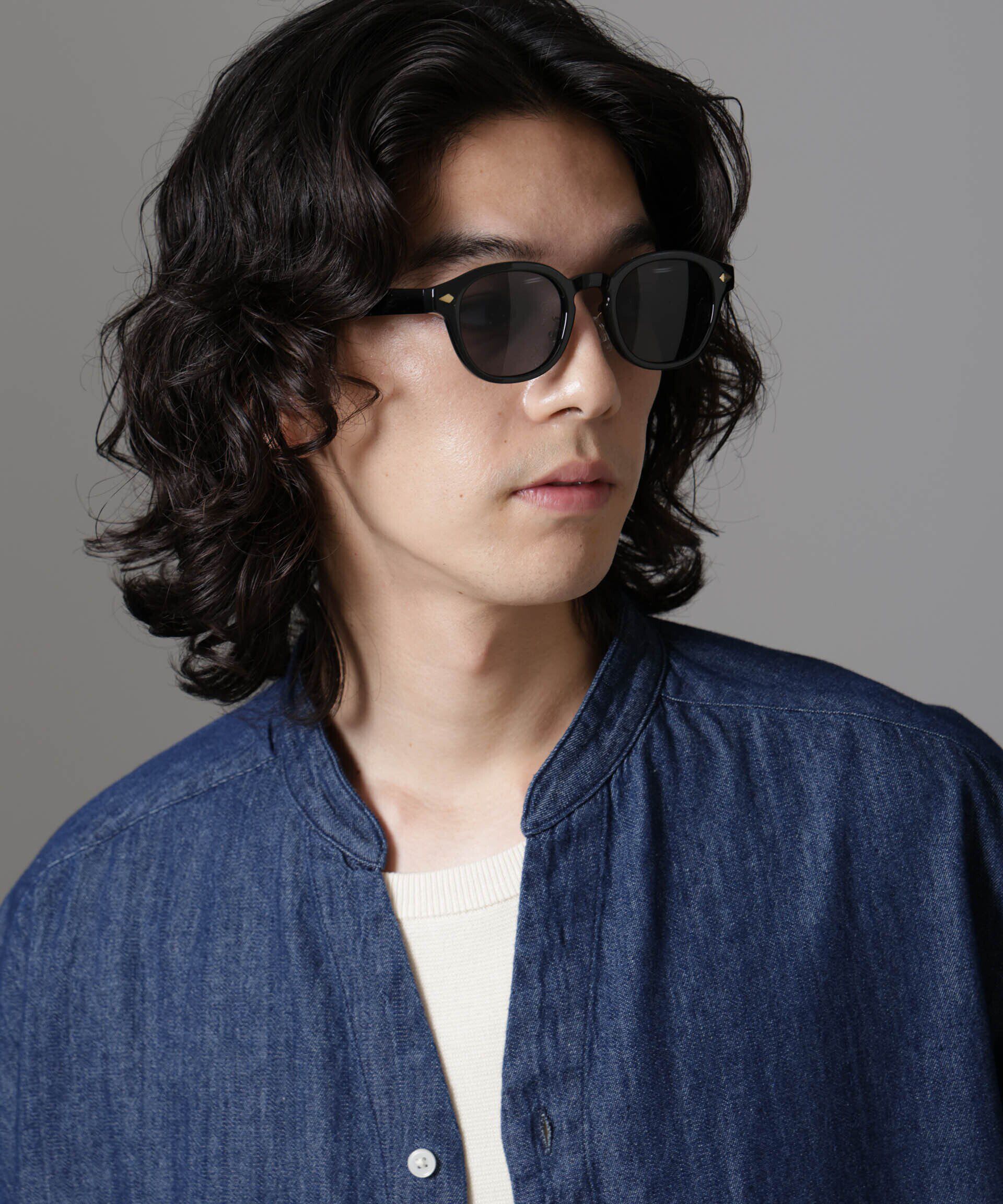 nano･universe「ウエリントン型スモークサングラス」|メガネ|グレー