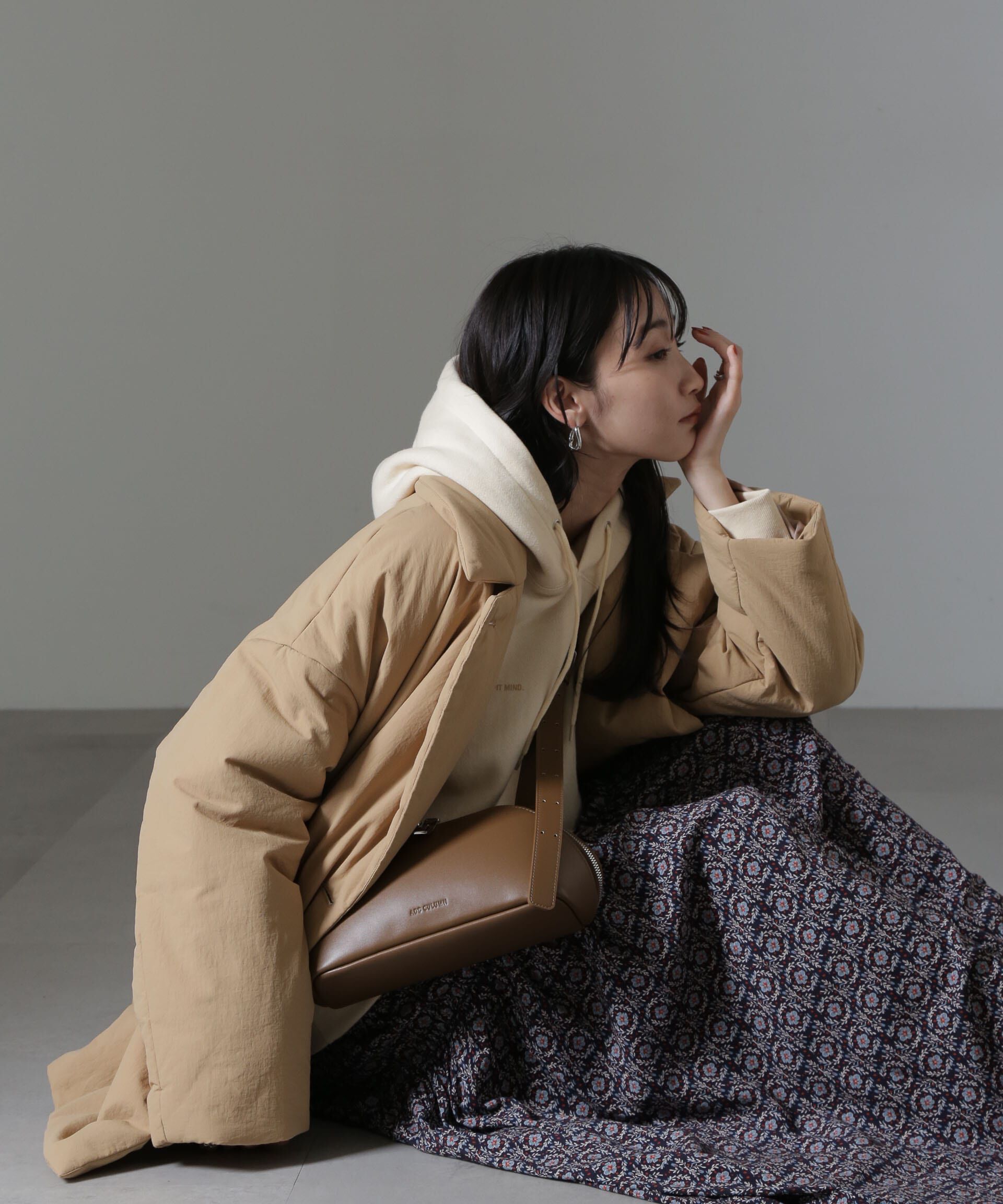 nano･universe「ETHERMALOFT(R)中綿ミドル丈タブルコート」|ブルゾン・スタジャン|