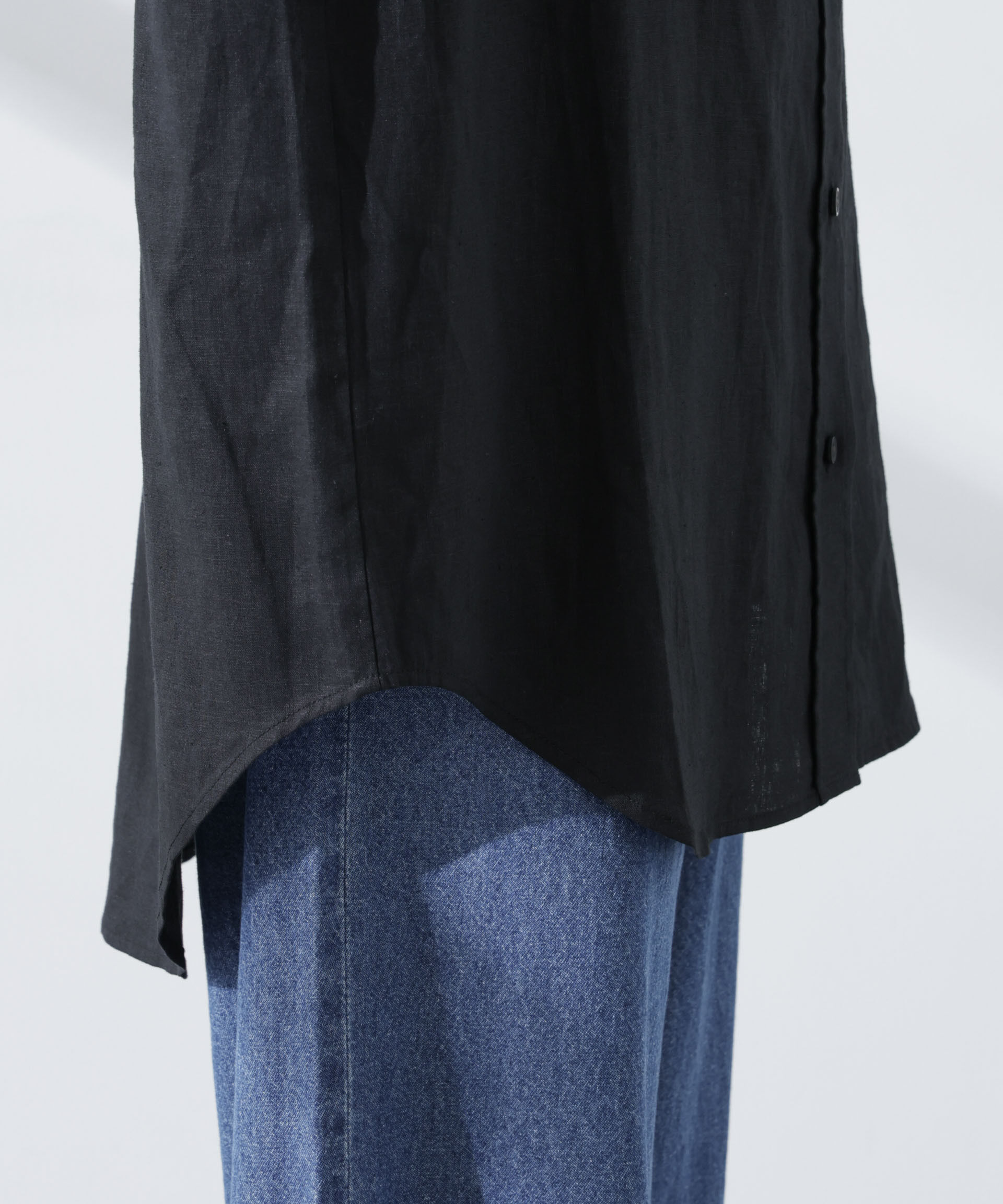 nano･universe「Anti Smell Linen ベーシックワイドシャツ」|シャツ・ブラウス|