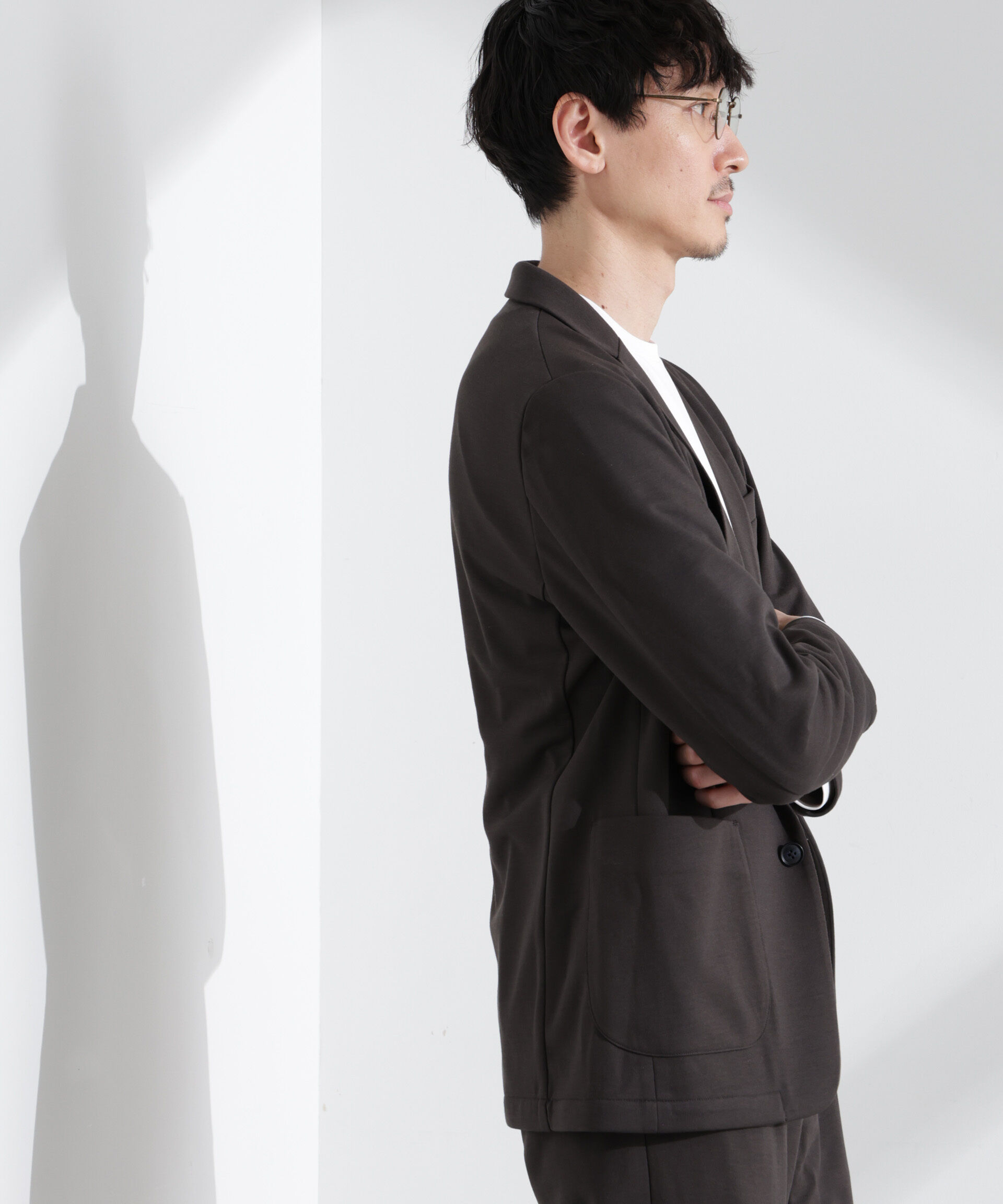 nano･universe「ポリエステルダンボール セットアップ」|スーツ|