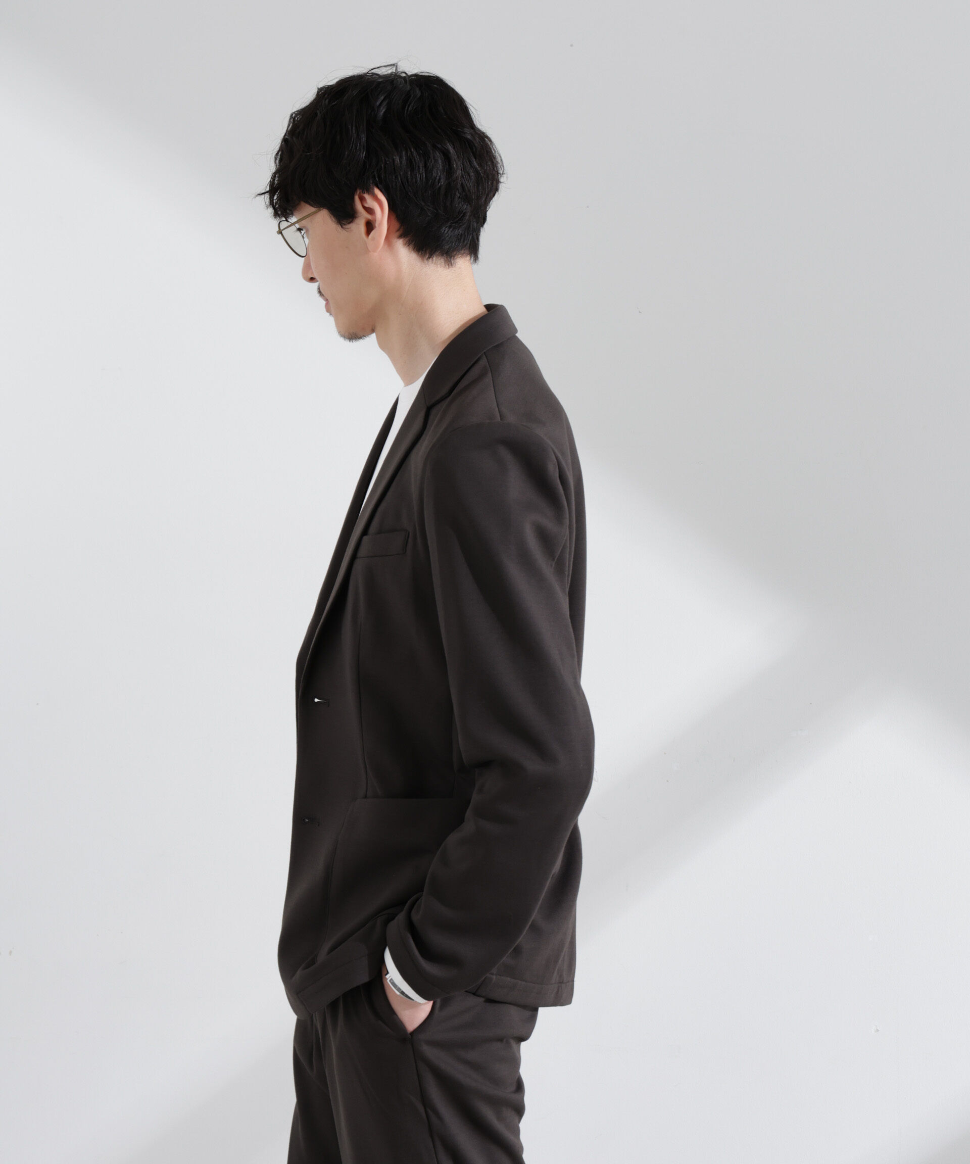 nano･universe「ポリエステルダンボール セットアップ」|スーツ|