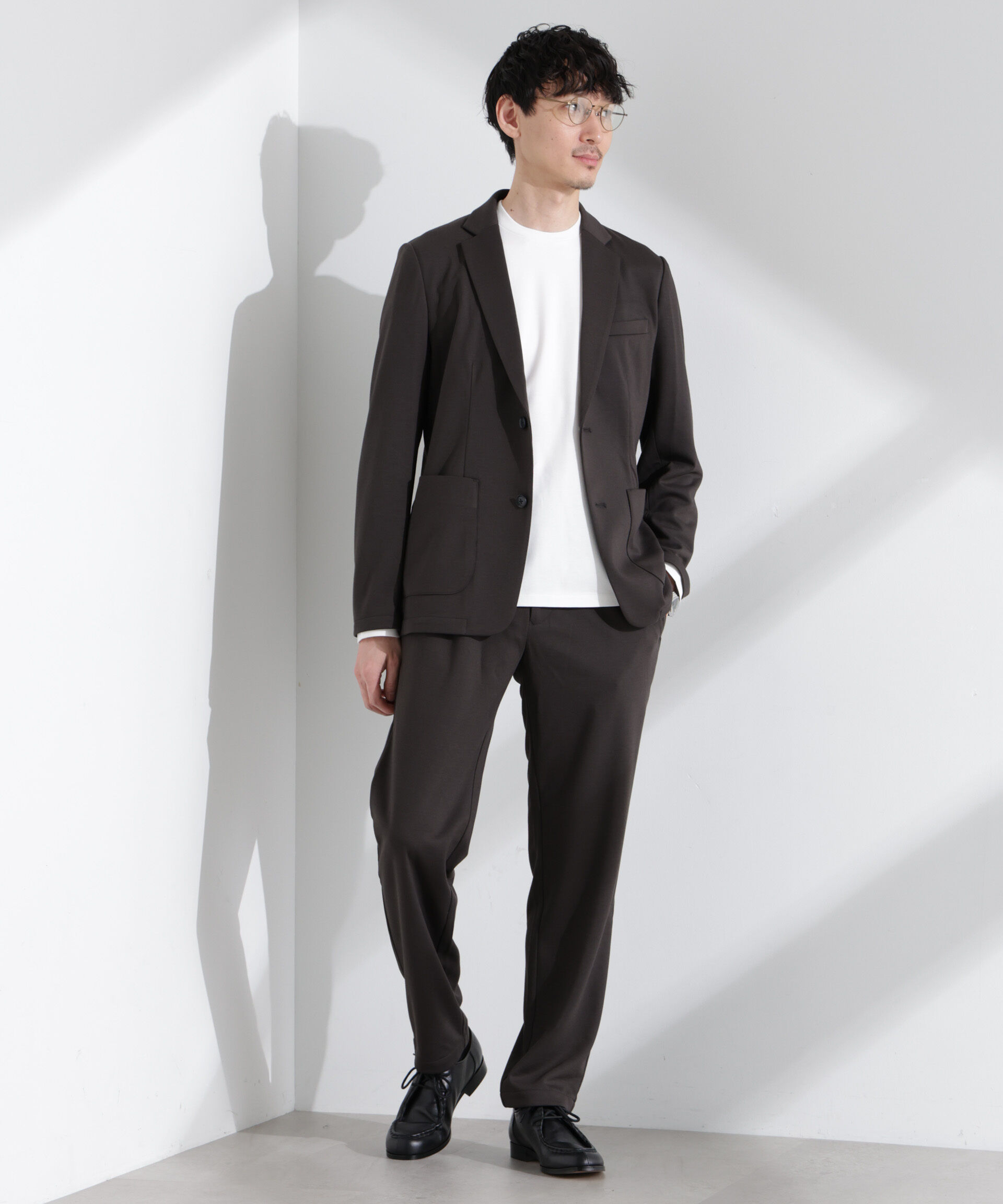 nano･universe「ポリエステルダンボール セットアップ」|スーツ|