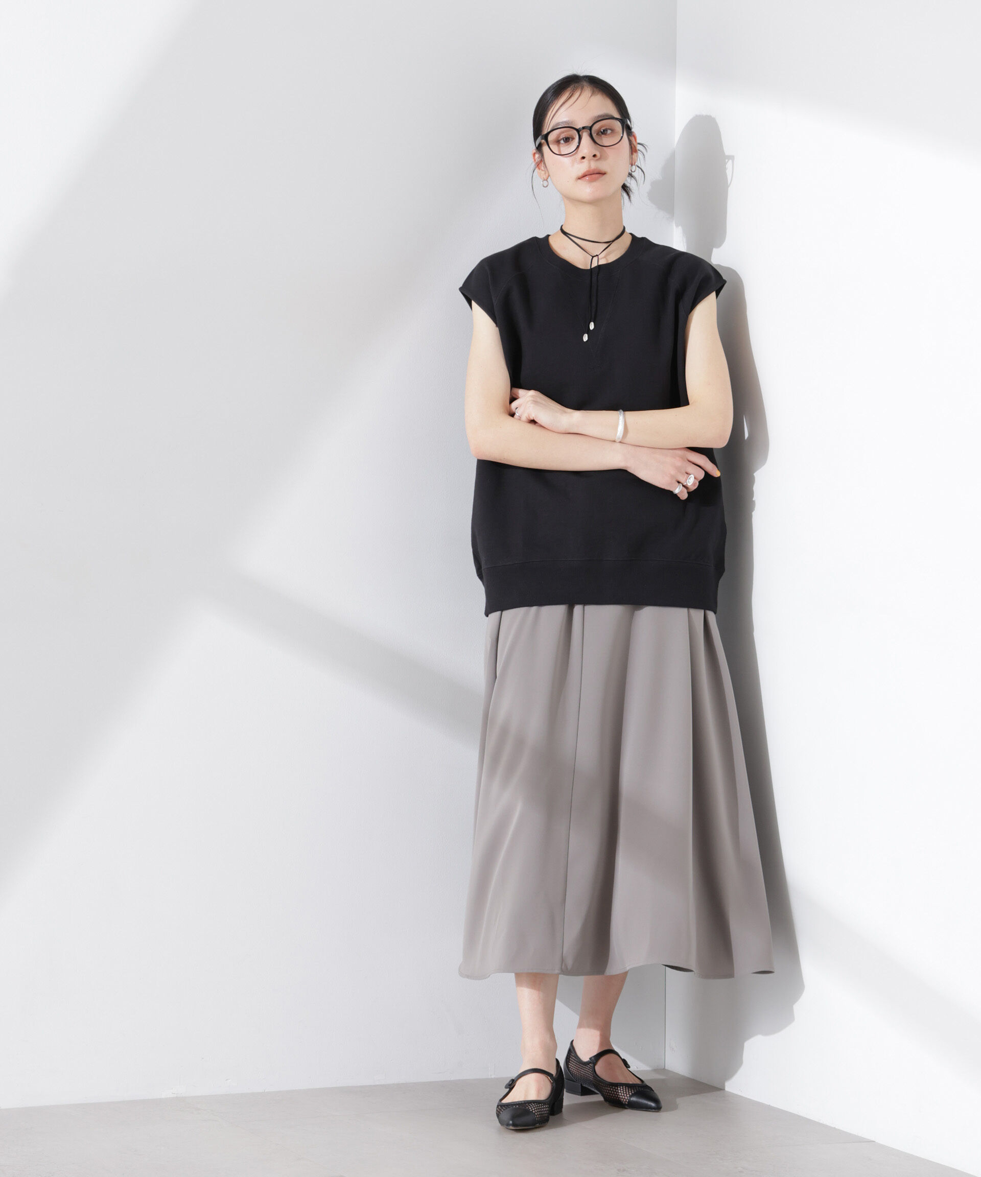 nano･universe「ノースリーブスウェットトップス」|Tシャツ・カットソー|