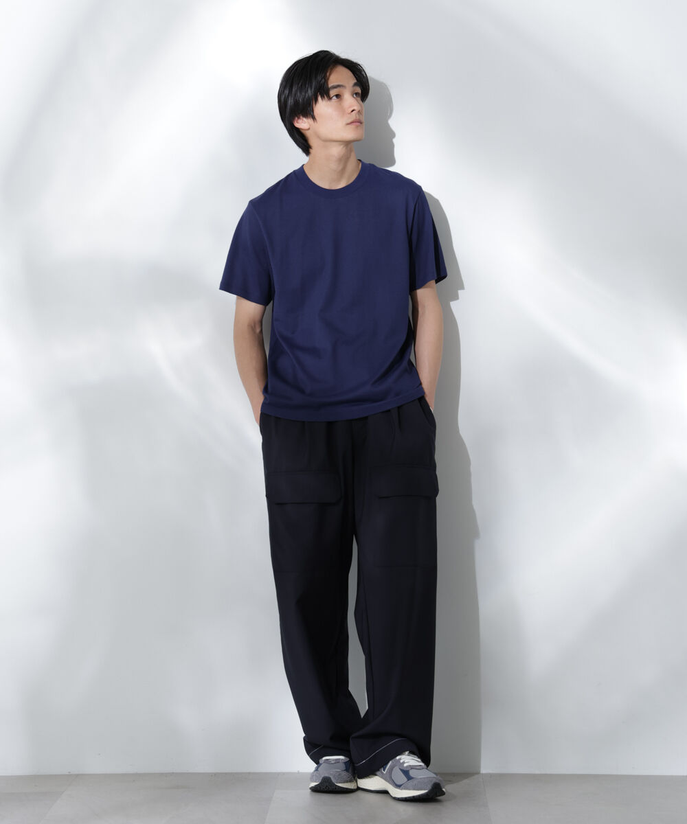 nano･universe「Anti Soaked(R) 汗染み防止 クルーネック レギュラーシルエットTシャツ」|Tシャツ・カットソー|