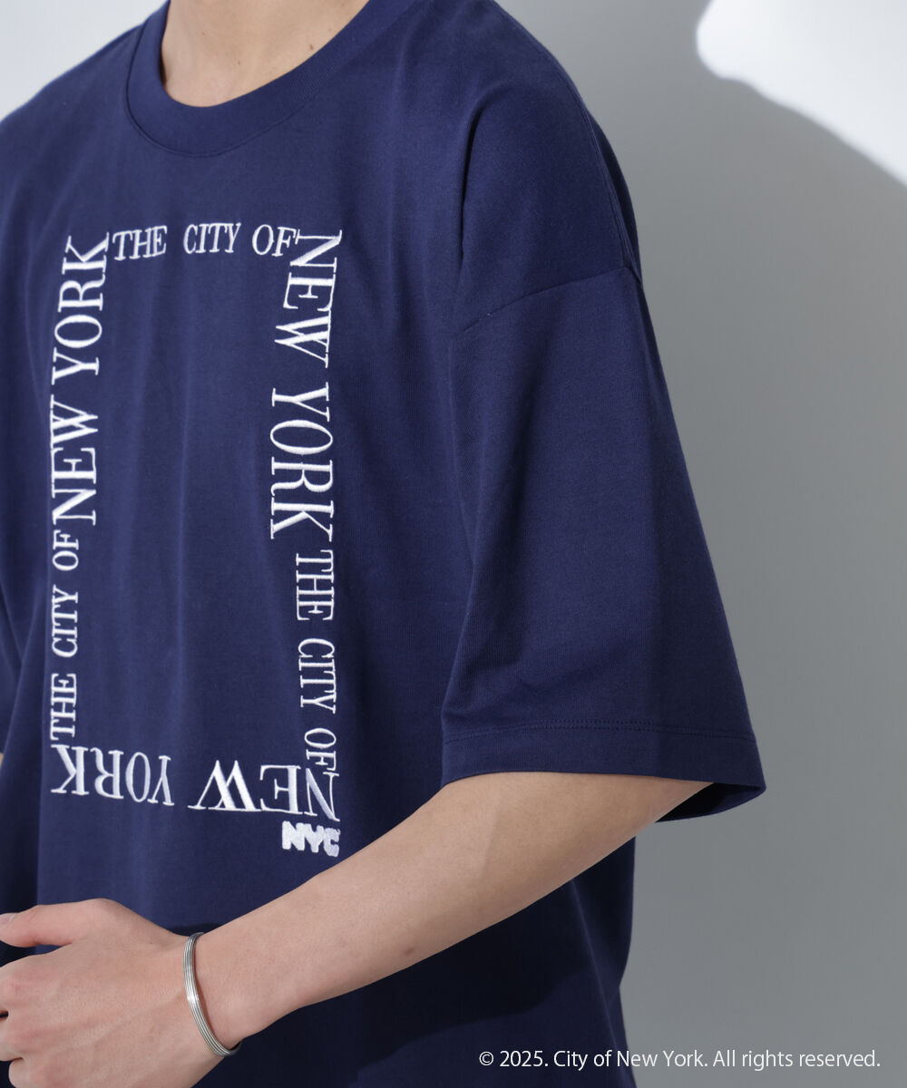 nano･universe「Anti Soaked(R)&times;NYC スクエア刺繍 汗染み防止Tシャツ」|Tシャツ・カットソー|