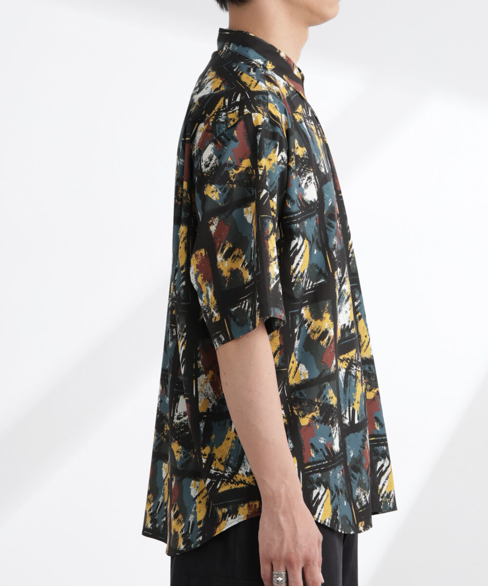 nano･universe「アート柄シャツ 半袖」|シャツ・ブラウス|