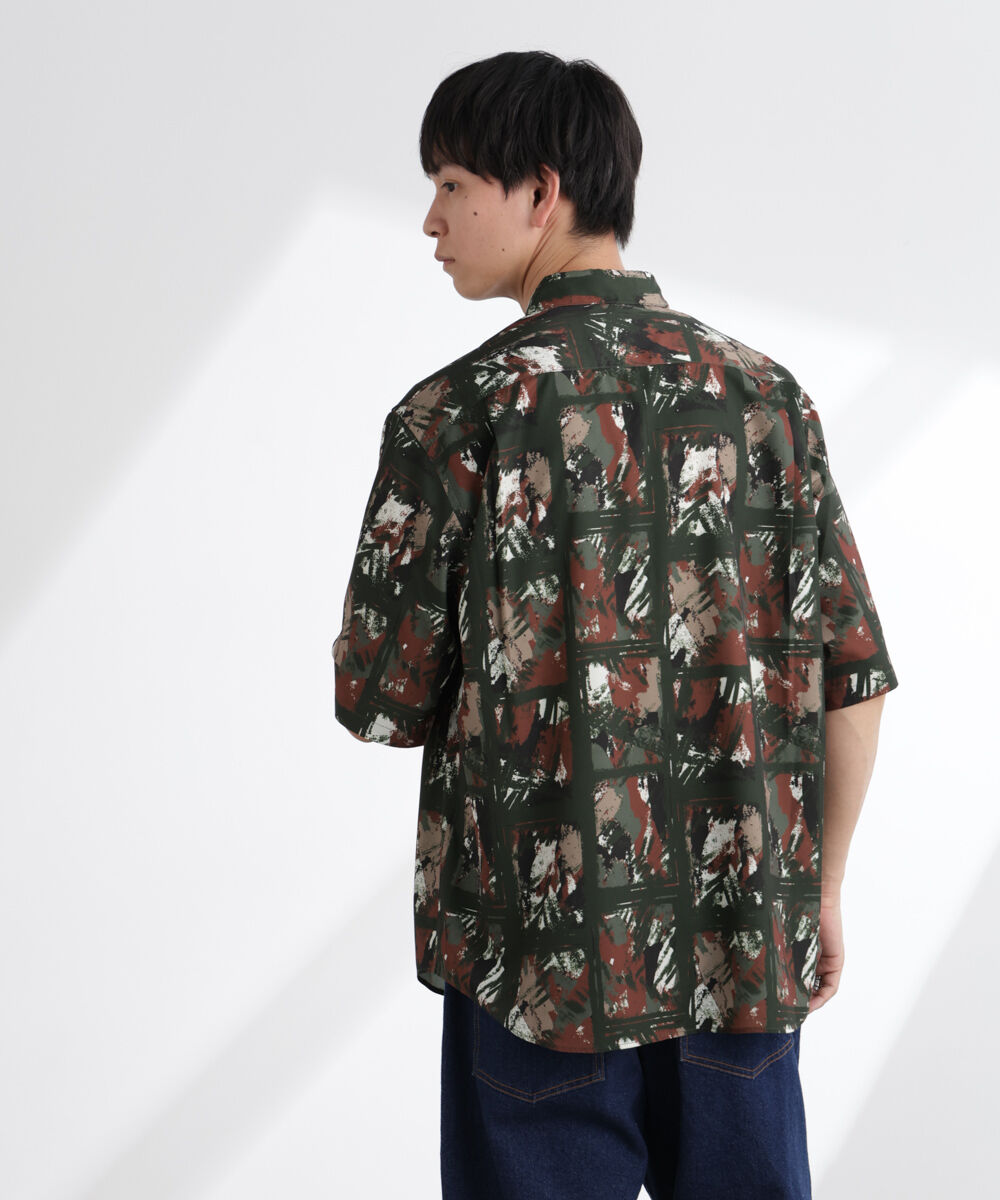 nano･universe「アート柄シャツ 半袖」|シャツ・ブラウス|