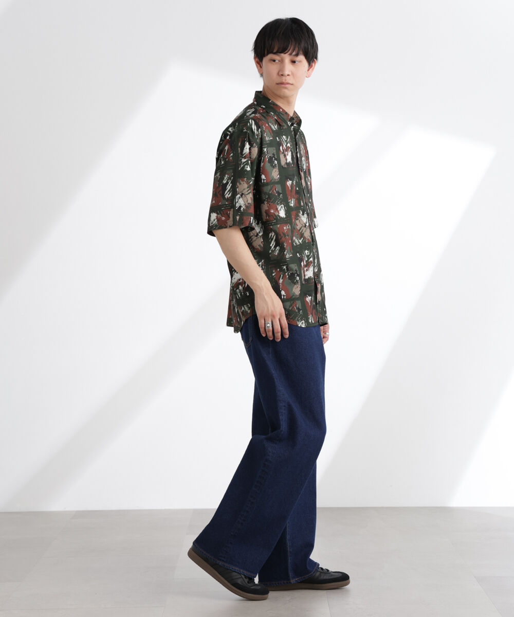 nano･universe「アート柄シャツ 半袖」|シャツ・ブラウス|