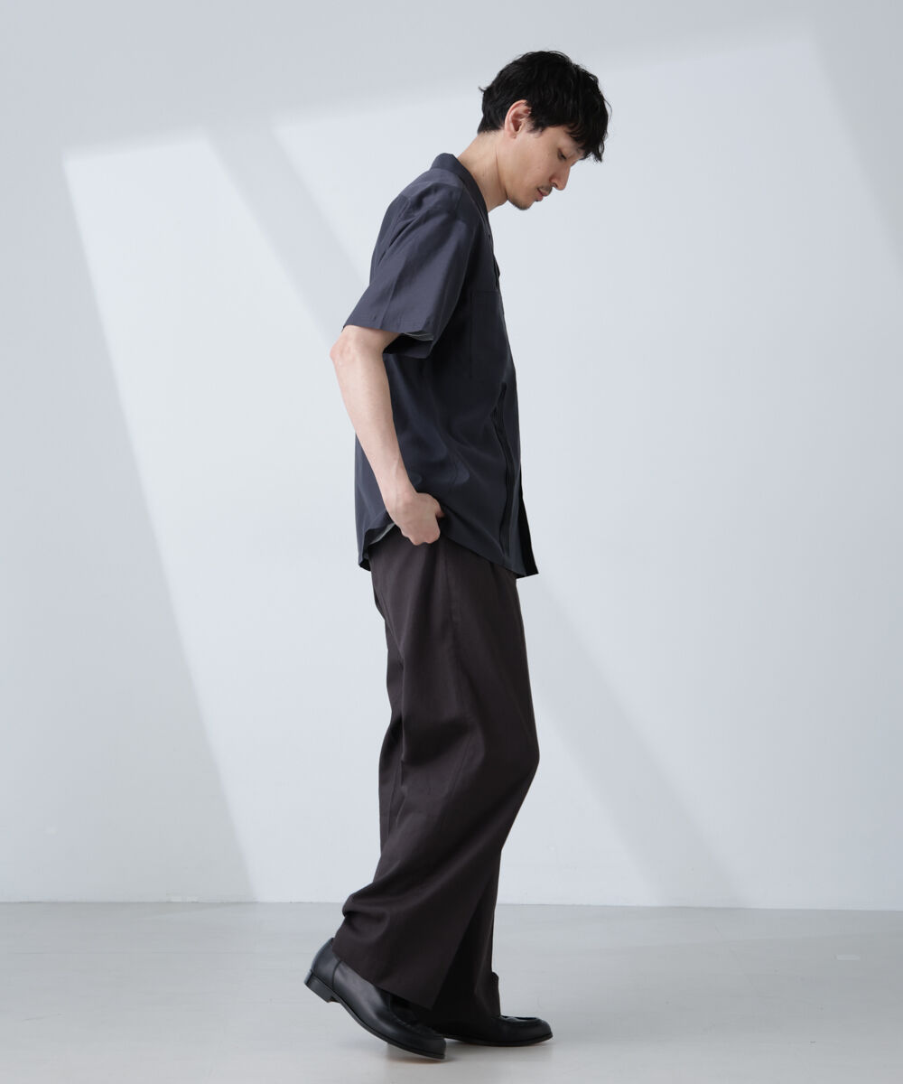 nano･universe「オープンカラーキューバシャツ」|シャツ・ブラウス|