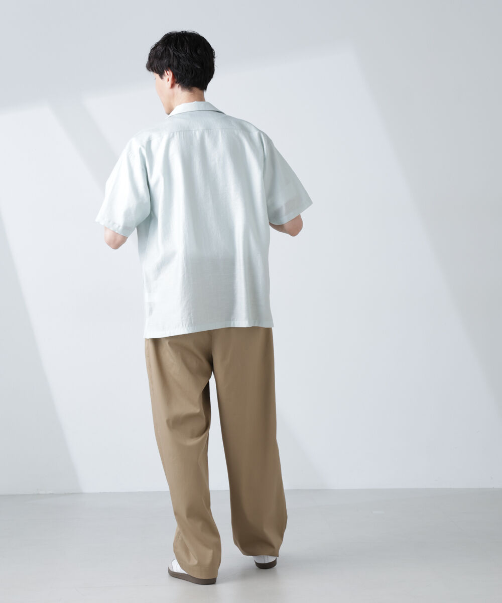 nano･universe「オープンカラーキューバシャツ」|シャツ・ブラウス|