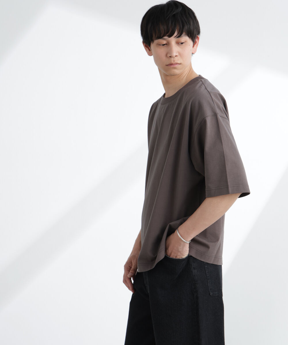 nano･universe「ヘビーウェイトワイドTシャツ 半袖」|Tシャツ・カットソー|